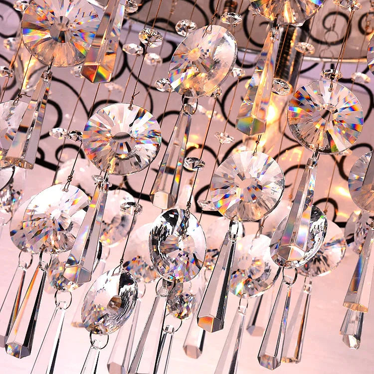 Modern Crystal Pendant Lights For Living Room Luminarias Para Sala Plafon Led Lamp Fixtures Bedroom