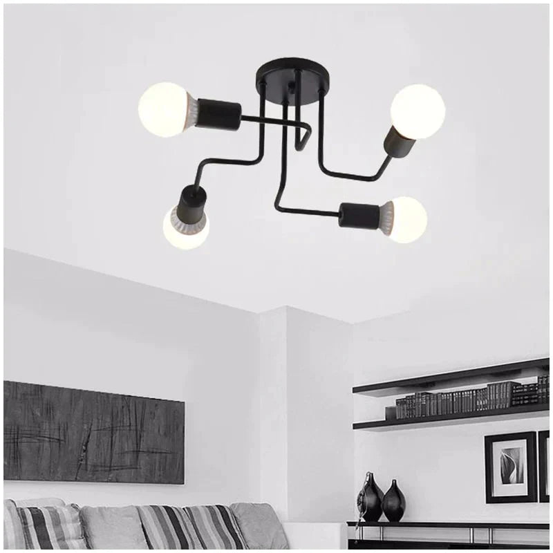 Vintage Ceiling Lights Iron Personality For Living & Bed Room