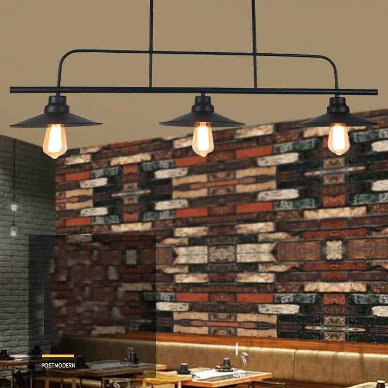 Nordic Retro Industrial Style Wrought Iron Chandelier American E27 Lamp Bar Restaurant Cafe