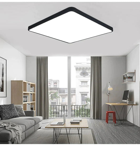 Ultra - Thin Square Led Ceiling Lamp Kitchen Light Fixtures Living Room Surface Mount