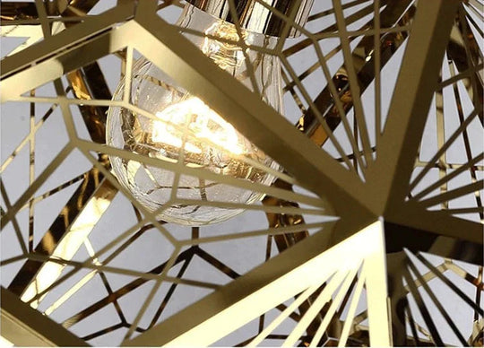 E27 Replica Of Web Etch Modern Pendant Light Shadow Lamp For Living Room Dining