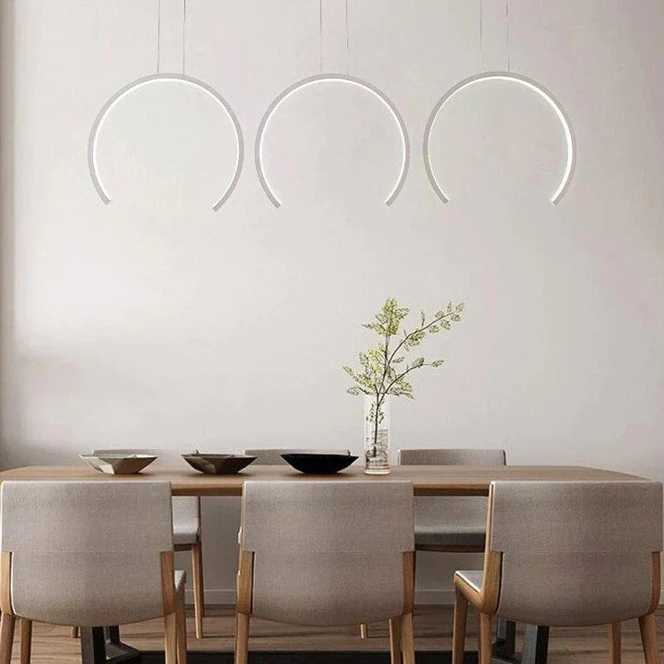 Aluminum Modern Led Pendant Light White/Coffee Led Lamp For Dining Room Living Bedroom Lighting