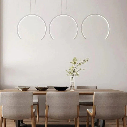 Aluminum Modern Led Pendant Light White/Coffee Led Lamp For Dining Room Living Bedroom Lighting