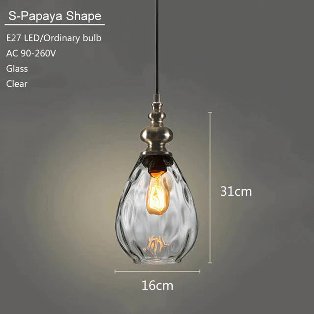 Modern Creative Europe Glass Pendant Light Led E27 With 3 Colors For Bedroom/Restaurant/Living
