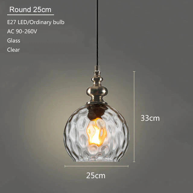 Modern Creative Europe Glass Pendant Light Led E27 With 3 Colors For Bedroom/Restaurant/Living