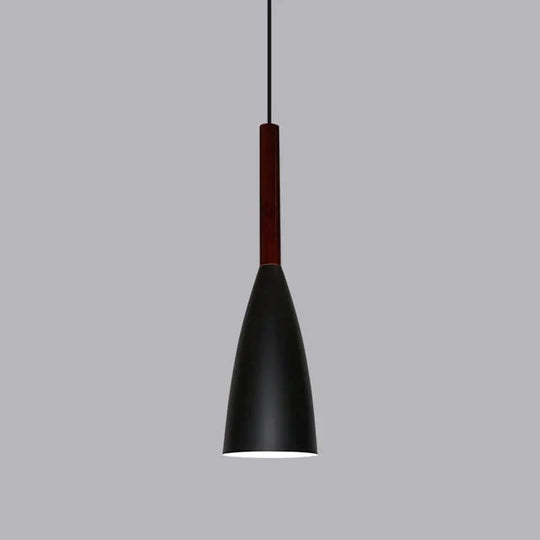 Nordic Minimalism Droplight E27 Aluminum Wood Pendant Lights Home Restaurant Decor Lighting Lamp