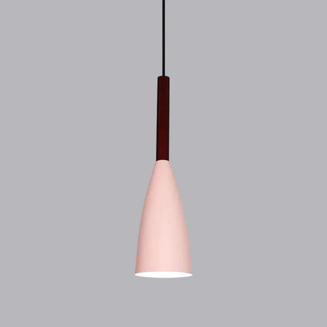 Nordic Minimalism Droplight E27 Aluminum Wood Pendant Lights Home Restaurant Decor Lighting Lamp