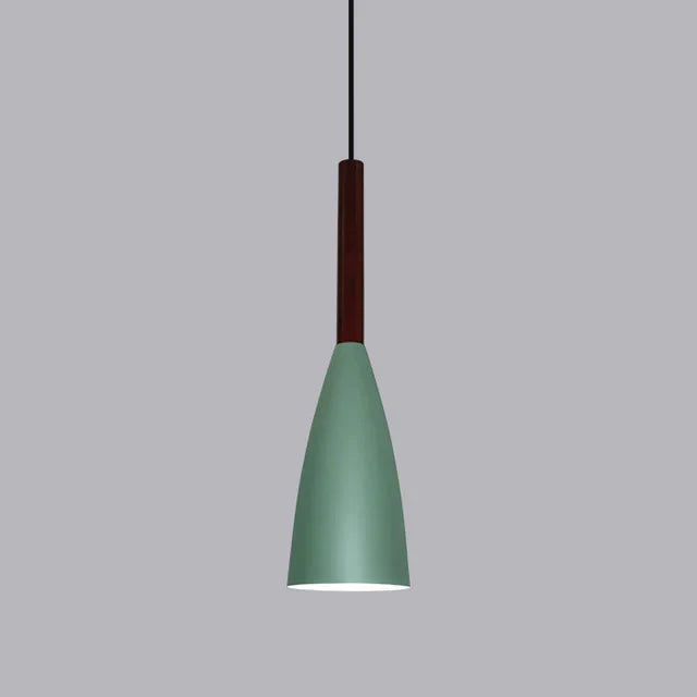 Nordic Minimalism Droplight E27 Aluminum Wood Pendant Lights Home Restaurant Decor Lighting Lamp