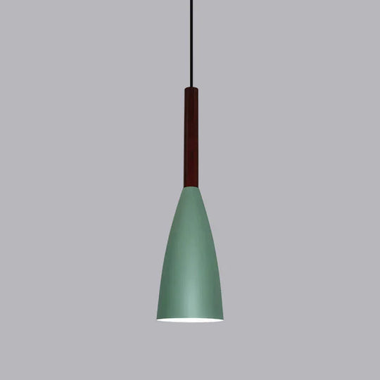 Nordic Minimalism Droplight E27 Aluminum Wood Pendant Lights Home Restaurant Decor Lighting Lamp