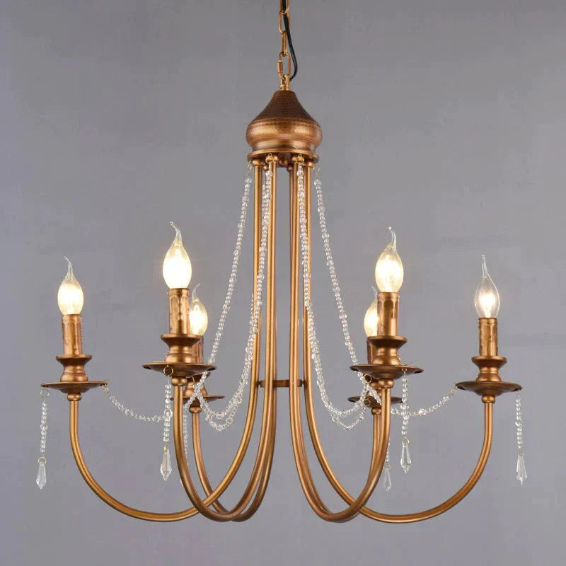 Nordic Vintage Iron Plated Pendant Lamp E14 Led Light For Living Room Bed Restaurant Palor Study