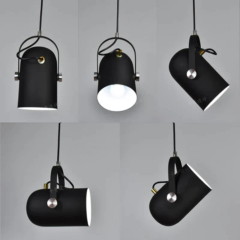 Nordic Minimalism Droplight Angle Adjustable E27 Small Pendant Lights