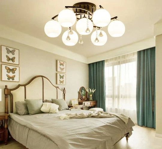 Modern Led Crystal Pendant Lights Candeeiro De Teto Lamps For Living Room Dining Luminaria Led