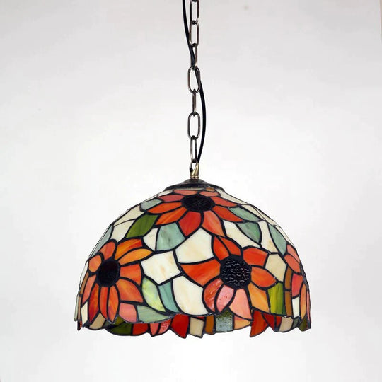 Art Deco Pastoral Modern Glass Pendant Light Led E27 Europe Vintage Hanging Lamp For Living Room