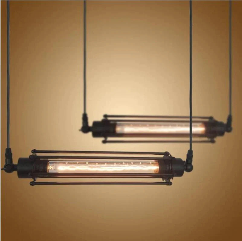 Vintage Flute - Inspired Pendant Lamp - Industrial Retro Lighting For Kitchen Bar And Living Room