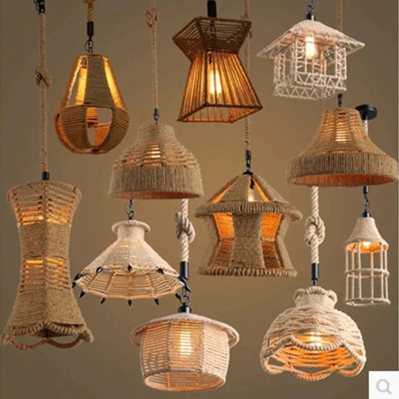 Retro Industrial Creative Modern Design Pendant Lamp Led Loft Decoration E27 Lights Bar Restaurant