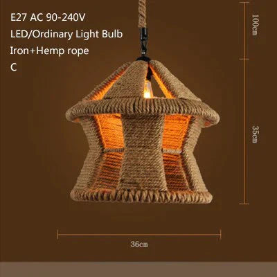 Retro Industrial Creative Modern Design Pendant Lamp Led Loft Decoration E27 Lights Bar Restaurant