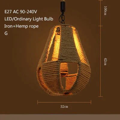Retro Industrial Creative Modern Design Pendant Lamp Led Loft Decoration E27 Lights Bar Restaurant