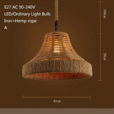 Retro Industrial Creative Modern Design Pendant Lamp Led Loft Decoration E27 Lights Bar Restaurant