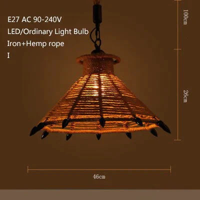 Retro Industrial Creative Modern Design Pendant Lamp Led Loft Decoration E27 Lights Bar Restaurant