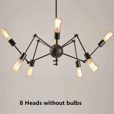 Vintage Industrial Loft Pendant Light 8/12/16/18 Heads Sputnik Lamp Restaurant Bar Lights 8Heads