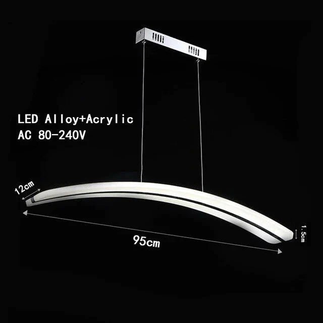Modern European Alloy Painted 3 Style Minimalism Pendant Light Led Lamp For Living Room Restaurant