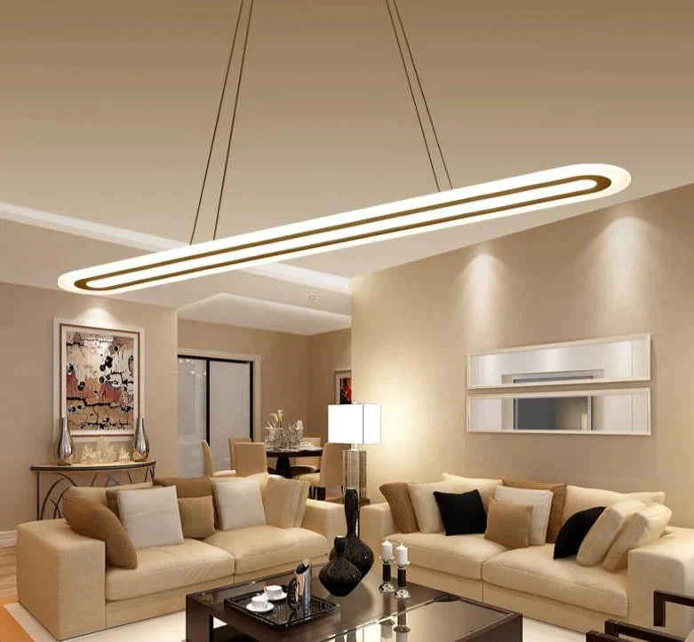 Modern Led Simple Pendant Lights For Living Room Dining Lustre Lamp Hanging Ceiling Fixtures