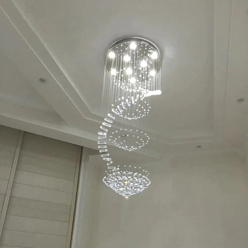 Modern Crystal Loft Traditional Chandelier Art Deco With Gu10 9 Lights For Living Room Bedroom