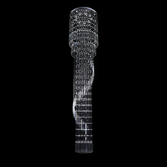 Empire Nordic Traditional Loft Chandelier Crystal Modern Lamp With Gu10 9 Lights For Bedroom Living