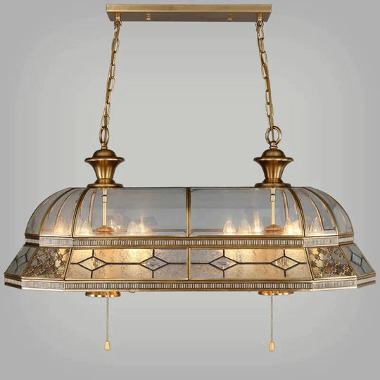 Europe Palace Baroque Style Big Vintage Copper Pendant Lights Hanging Lamp Loft Led E14 E27 For