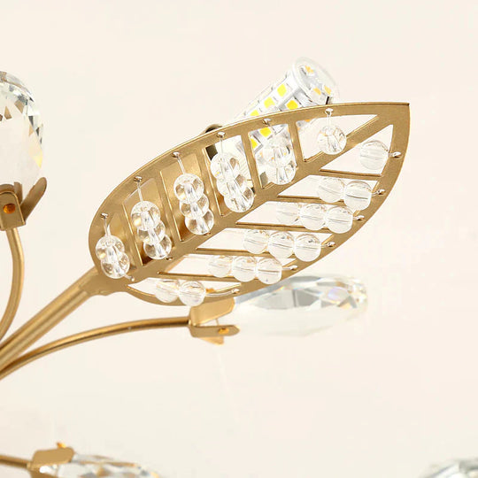 Vintage Led Ceiling Light Crystal Lamp For Living Room Loft