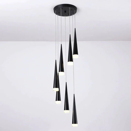 Led Stair Pendant Lights Modren Villa Indoor Lighting Hanglamp Shop Window Lamps 3/5/7/10/12/15