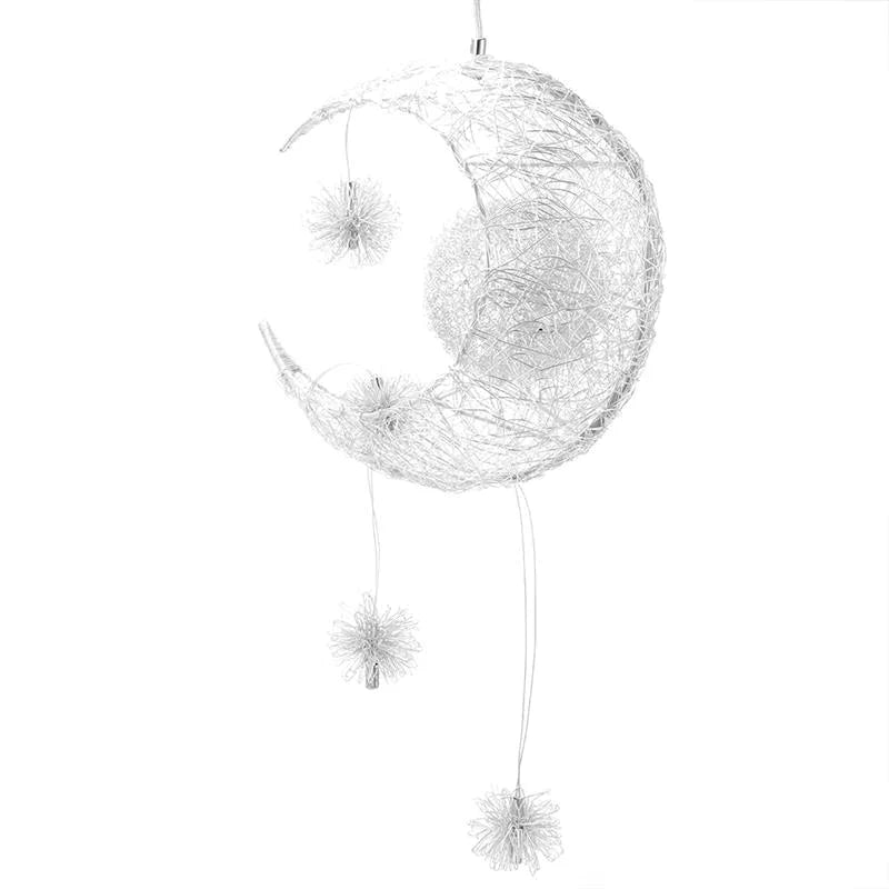 Ceiling Lamps Modern Pendant Led Moon Star Chandelier Children Bedroom Hanging Lamp Christmas