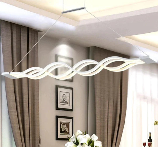 Dinning Room Pendant Lights Led Modern For Acrylic + Metal Suspension Hanging Lamp Home Lighting