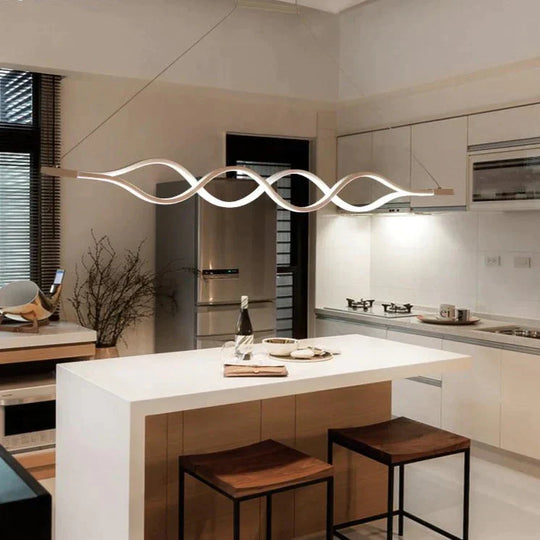 Dinning Room Pendant Lights Led Modern For Acrylic + Metal Suspension Hanging Lamp Home Lighting