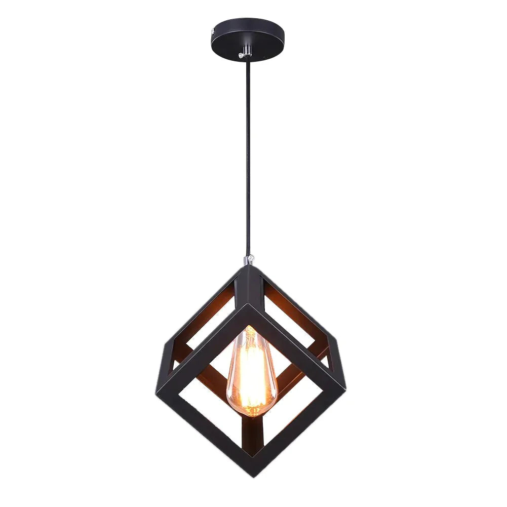 Carbon Steel Bedroom Dinning Room Pendant Lamp E27 Industrial Vintage Lamparas For Home Lighting