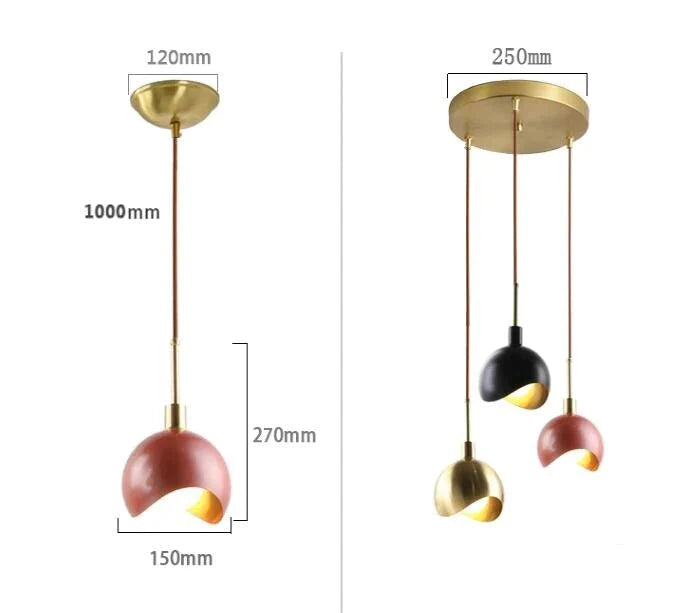 Retro Pendant Lamp Vintage Bedside Light Nordic Loft Kitchen Island Suspension Lighting Fixture