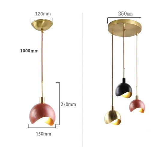 Retro Pendant Lamp Vintage Bedside Light Nordic Loft Kitchen Island Suspension Lighting Fixture