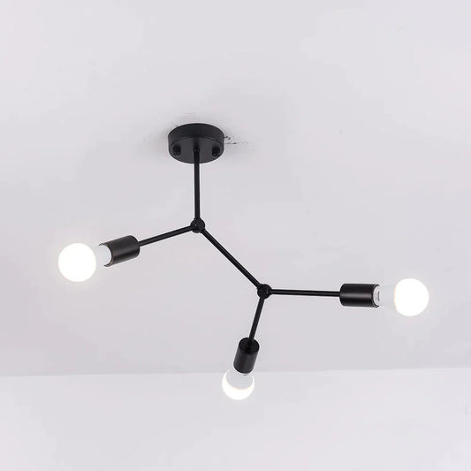 Multi Heads Pendant Lights Led Lamp Retro Industrial Luminaria Personality Lamparas For Living Room