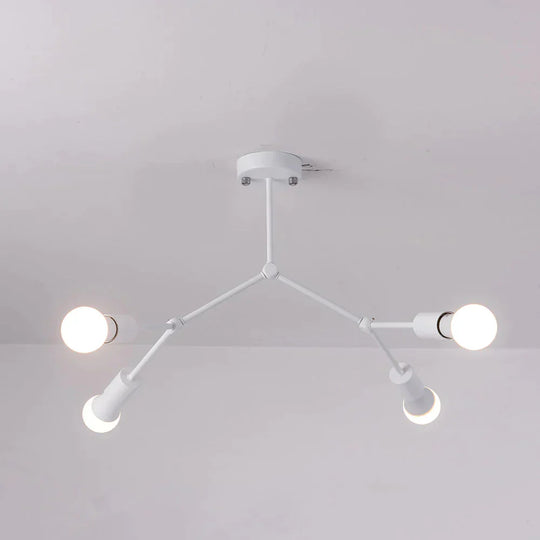 Multi Heads Pendant Lights Led Lamp Retro Industrial Luminaria Personality Lamparas For Living Room