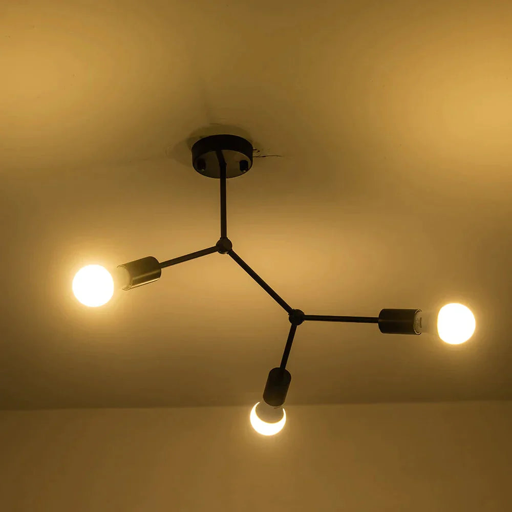 Multi Heads Pendant Lights Led Lamp Retro Industrial Luminaria Personality Lamparas For Living Room