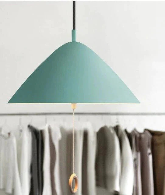 Colorful Bedside Pendant Light Pull Control Kitchen Lighting Fixture Hanging Lamp Modern Nordic