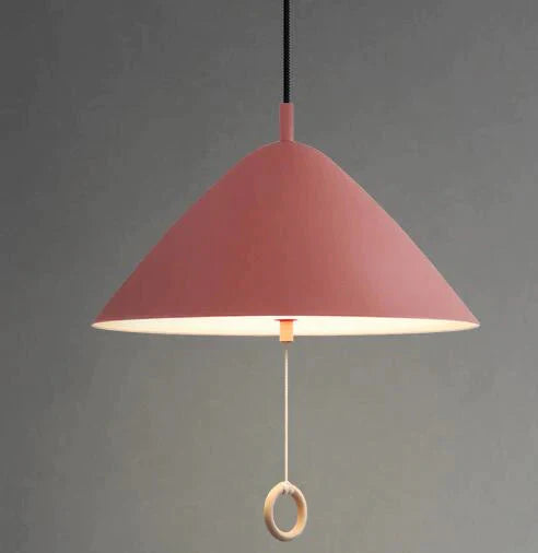 Colorful Bedside Pendant Light Pull Control Kitchen Lighting Fixture Hanging Lamp Modern Nordic