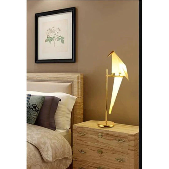 Modern Paper Crane Metal Vintage Chandelier Hanging Light Restaurant Living Dining Children’s