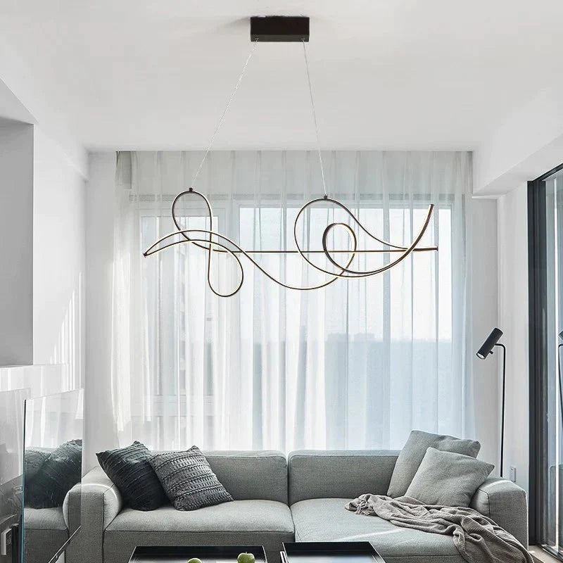 New Coffee Frame Modern Pendant Lights For Dining Living Room Fixtures Abajur Lighting Lustre