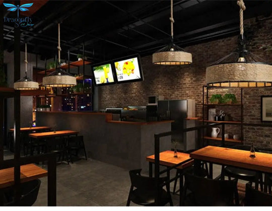 Retro Industrial Creative Modern Design Pendant Lamp Led Loft Decoration E27 Lights Bar Restaurant