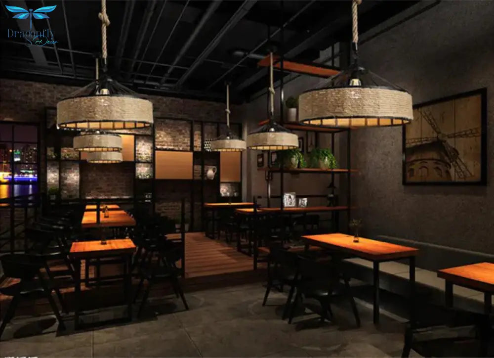 Retro Industrial Creative Modern Design Pendant Lamp Led Loft Decoration E27 Lights Bar Restaurant