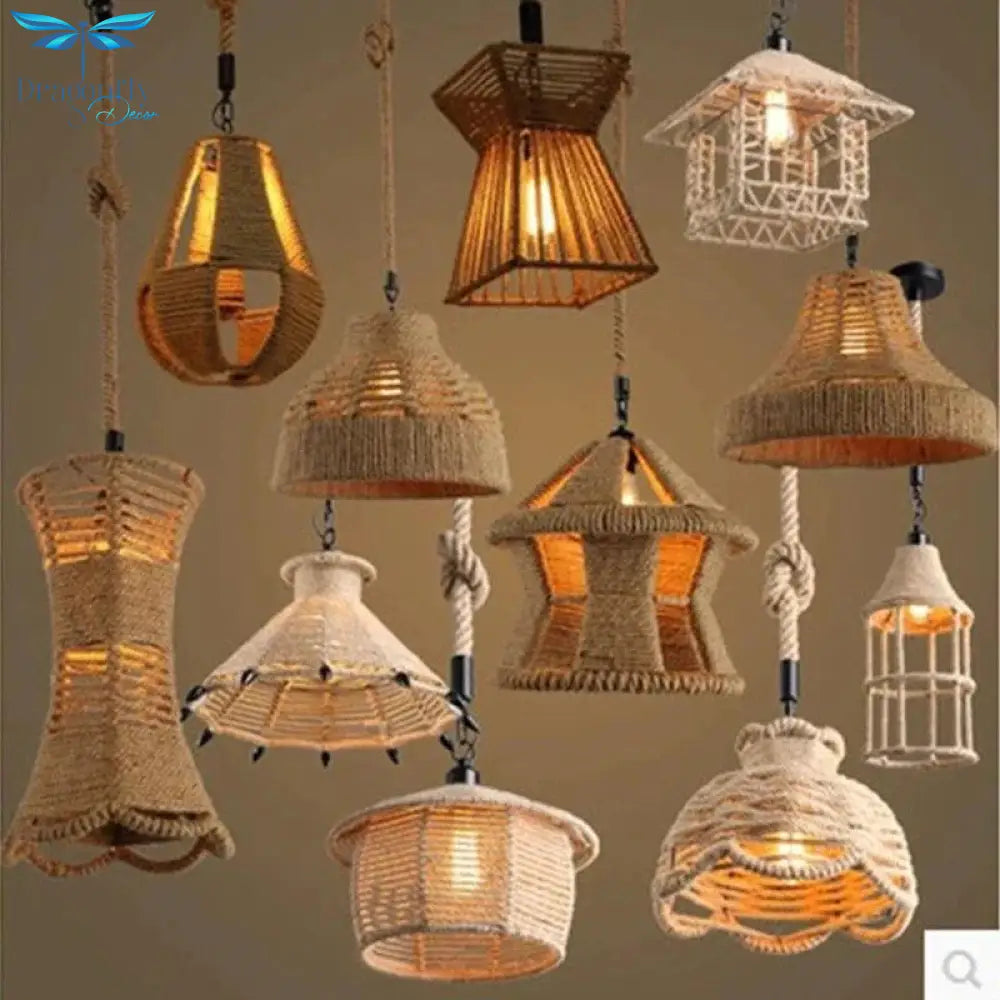 Retro Industrial Creative Modern Design Pendant Lamp Led Loft Decoration E27 Lights Bar Restaurant