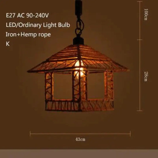 Retro Industrial Creative Modern Design Pendant Lamp Led Loft Decoration E27 Lights Bar Restaurant