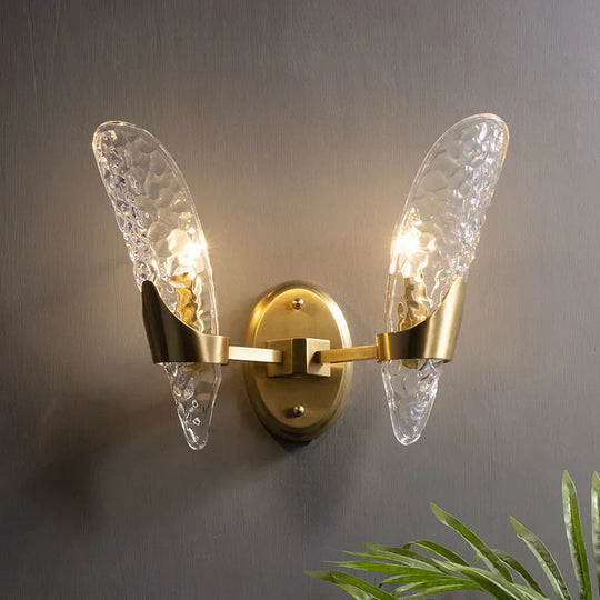 Retro Light Luxury Nordic All Copper Wall Lamp Lamps