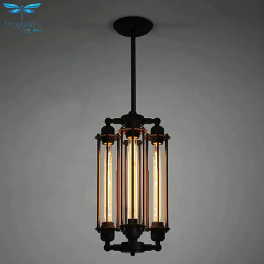 Retro Vintage 4 Heads Steam Pipe Ceiling Pendant Lamp E27 Lights Loft Restaurant Master Bedroom